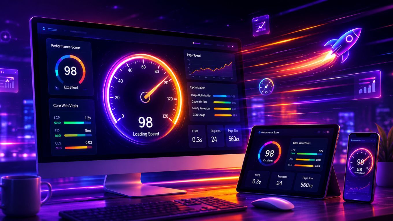 Speed up a WordPress website in 2026 using modern optimization techniques and performance improvements